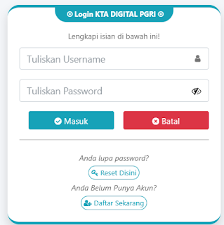 Register PGRI Riau - Persatuan Guru Republik Indonesia Cabang Riau